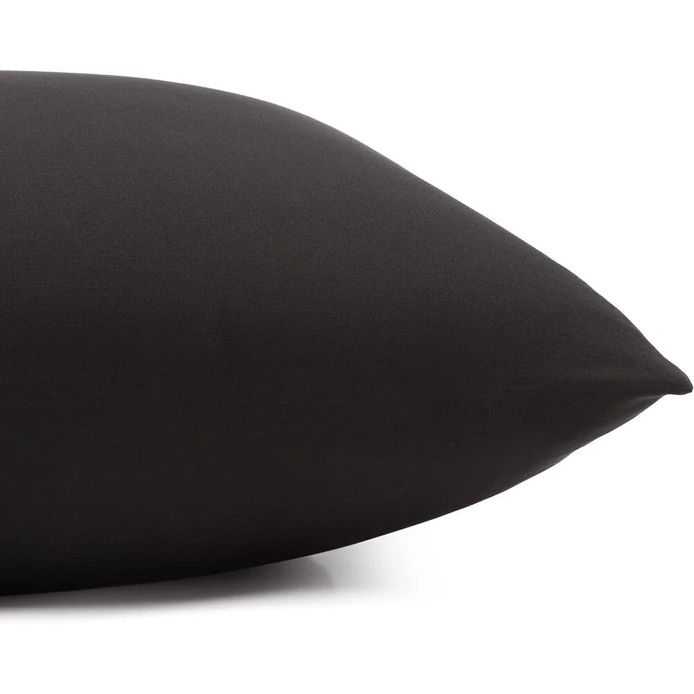 Amazon Basics Microfiber 4-Piece Bed Sheet Set, Full, Black